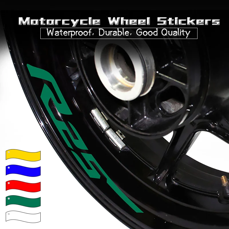 Hot Sales For YZF-R25 YZF R25 Motorcycle Wheel Hub Anti Scratch Waterproof Stickers Inner Rim Stripe Tapes Reflective Decals r25