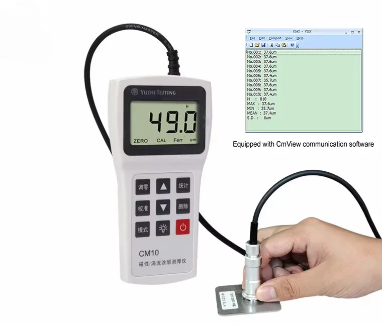 

Portable Electronic LCD Digital Galvanized Chrome Coating Thickness Gauge