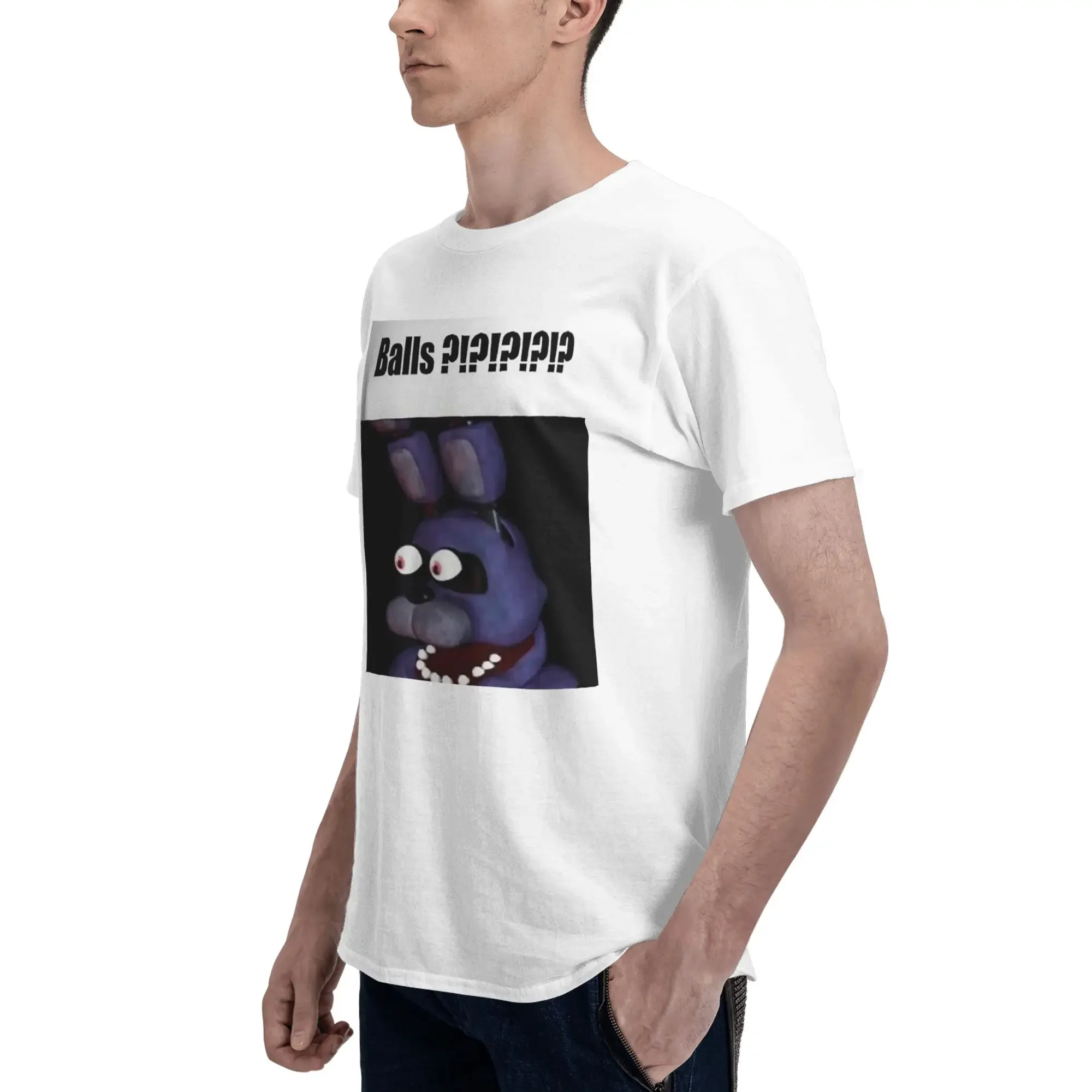 كرات فناف بوني! !!! mem الرجال تي شيرت المتضخم تي شيرت الرجال س الرقبة القطن تيز قصيرة الصيف الذكور