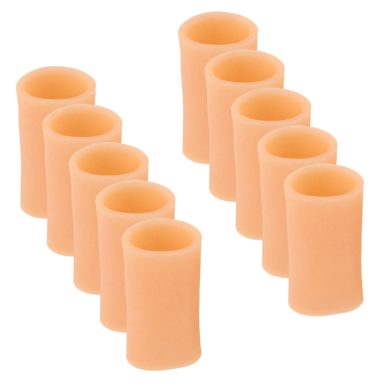 

5Pairs Professional Reusable Finger Sleeves Anti-Friction Breathable Silicone Finger Protectors for Typing Painting Electronic
