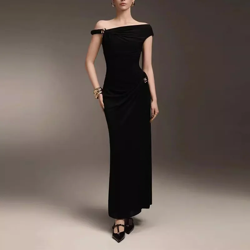 

Сексуальные вечерние платья без рукавов с наклонными плечами, сексуальное платье знаменитостей, изысканные платья высокого качества для выпускного вечера, женские платья по индивидуальному заказу