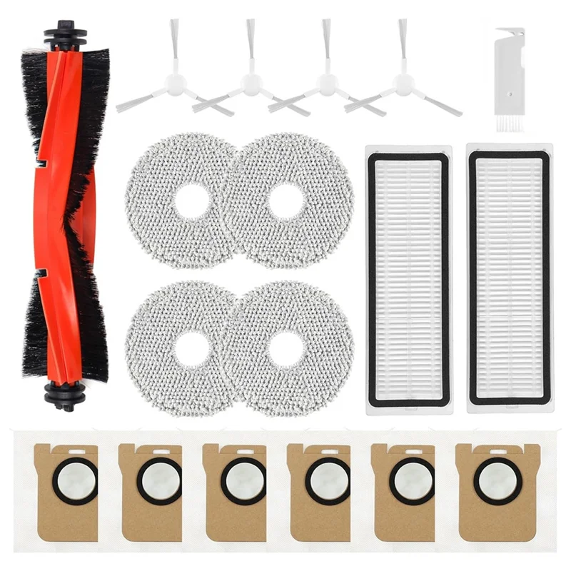 KYCOR-For Xiaomi X20+/X10+ Plus، لـ Dreame L10s Ultra/L10 Ultra/L10 Prime جهاز آلي لتنظيف الأتربة فرشاة مرشحات أكياس الممسحة