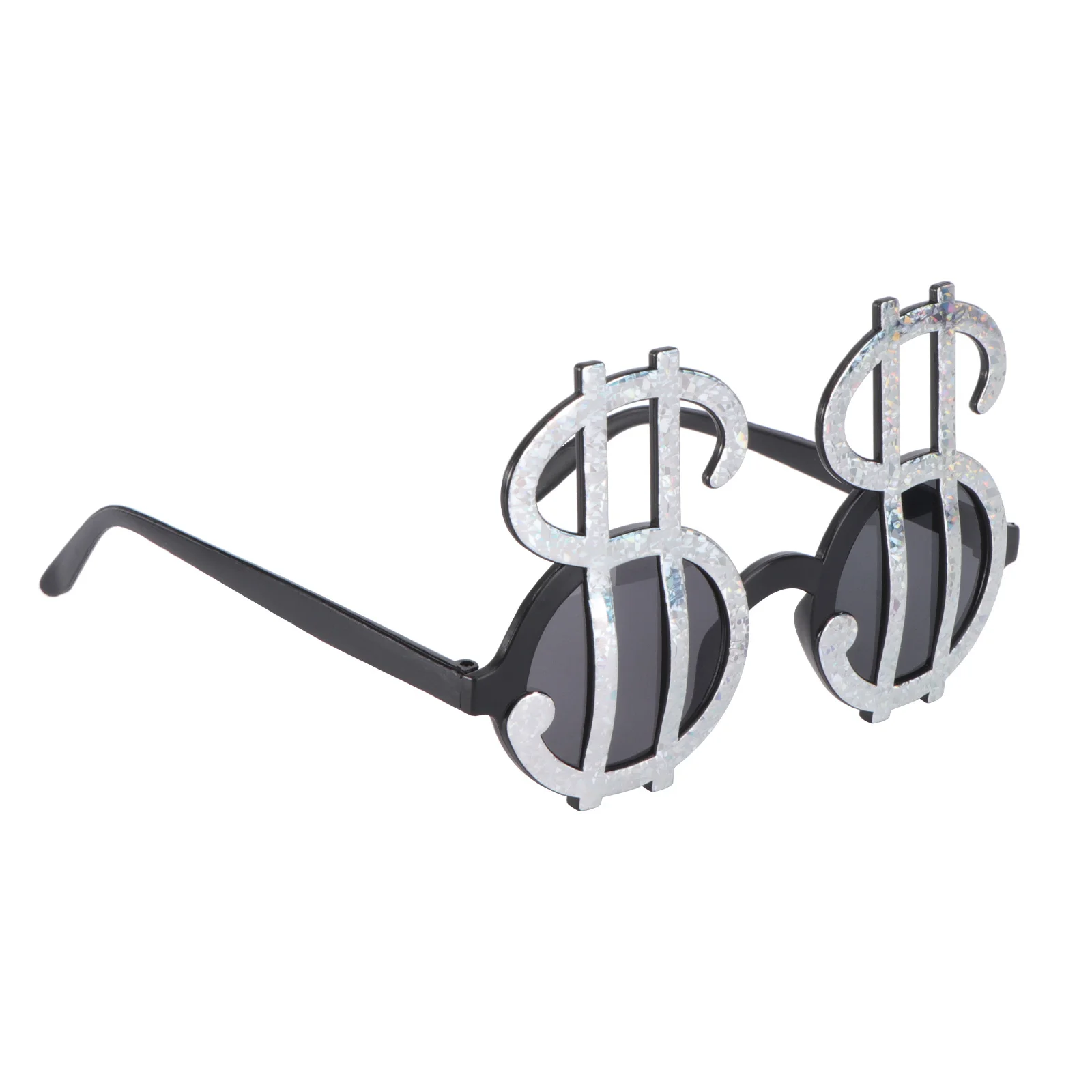 Okulary imprezowe z plastiku z symbolem dolara, unikalny wzór kreskówkowy, losowy kolor, okulary nowości na Halloween, maskaradę, urodziny