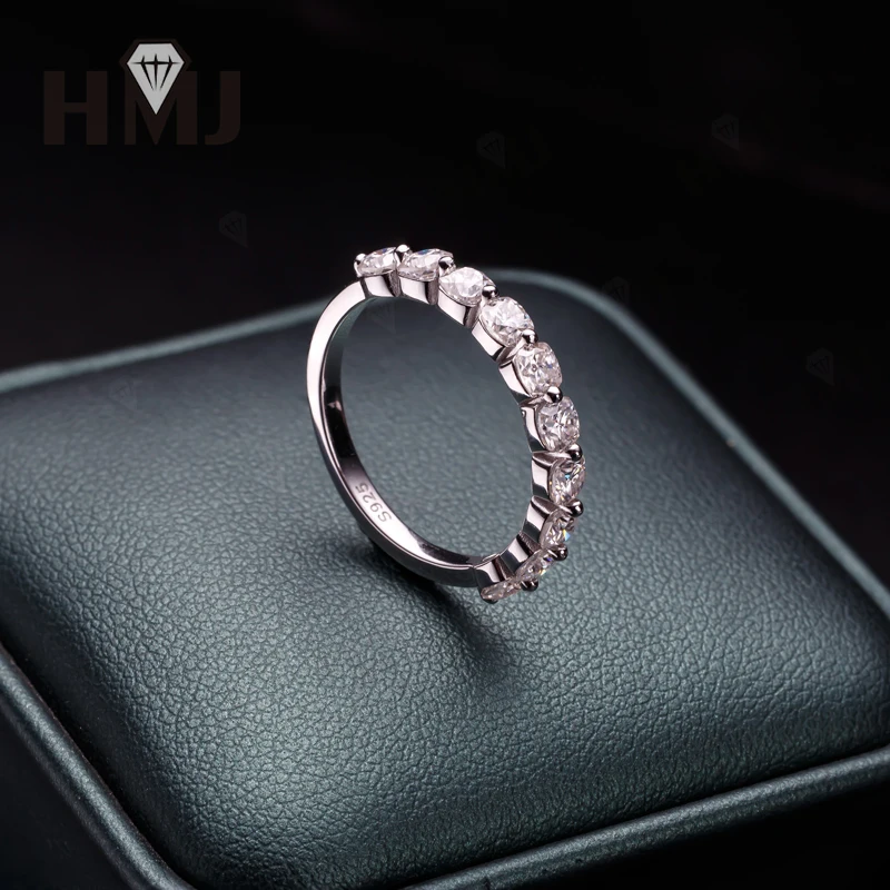 925 Sterling Silber Ring Moissanit Kissenförmiger Schliff VVS1 D Farbe/Aqua Blau/Grün/Champagner Jubiläumsgeschenk Feiner Schmuck für Frauen – Detail 17