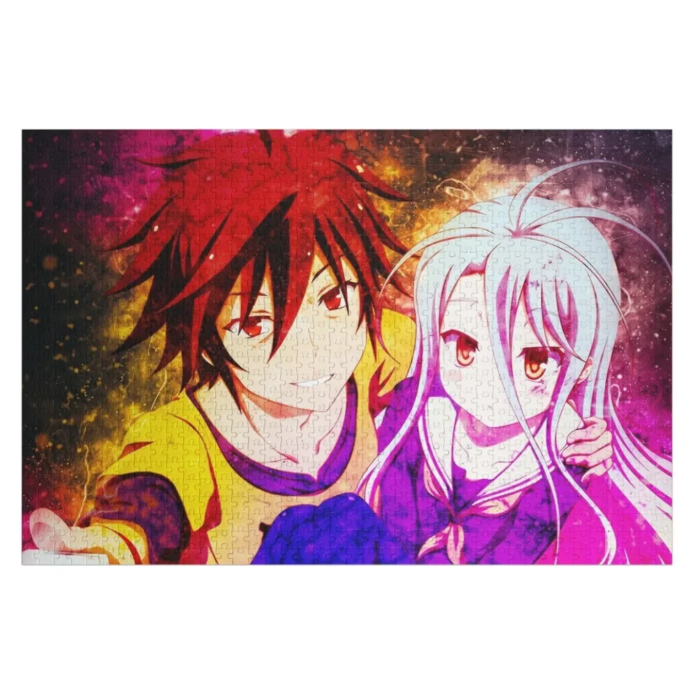 Sora-rompecabezas No Game No Life para niños, juguetes novedosos, nombre de madera personalizado, motores de escala de madera para bebés, 2022