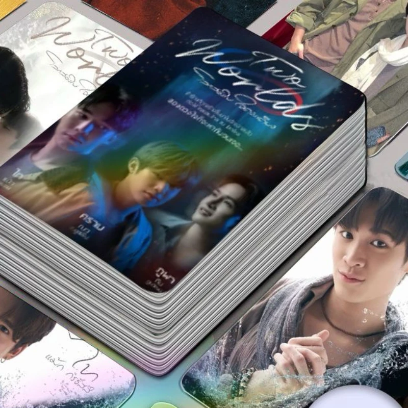 30/50PC No Repeat Maxnat Magazine Cover HD Poster Photo Thai TV Two Worlds Drama Stills Double-side Print 3 Inch Card