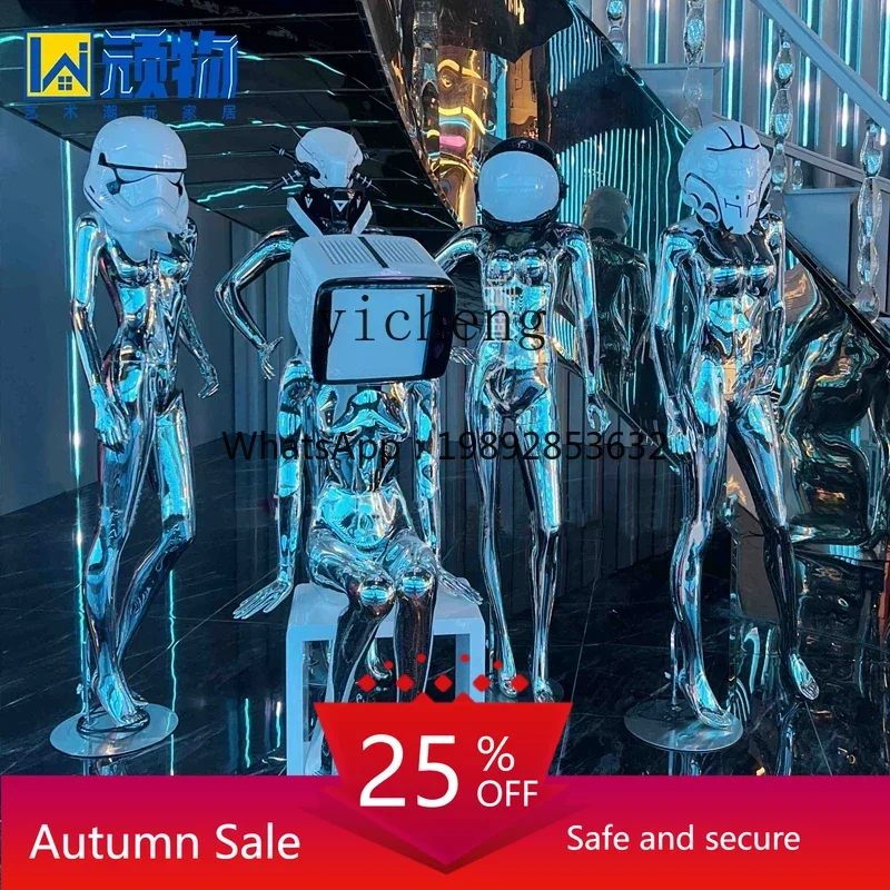 

Modern minimalist floor decoration, home decoration, fiberglass cyberpunk style sculpture decoration