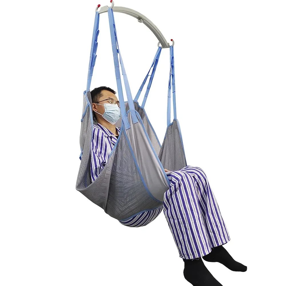 Patient Lift Sling Mobile Transfer Belt Mesh Opening Sling Seat Elder Disable Paralyzed Patient Walking Assistant WheelchairLift