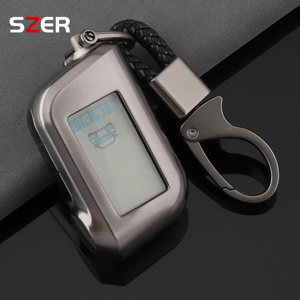 For Starline A93 A63 Russian Version Two Way Car Alarm LCD Remote Controller Keychain Fob Cover High Quality NEW TPU Key Case