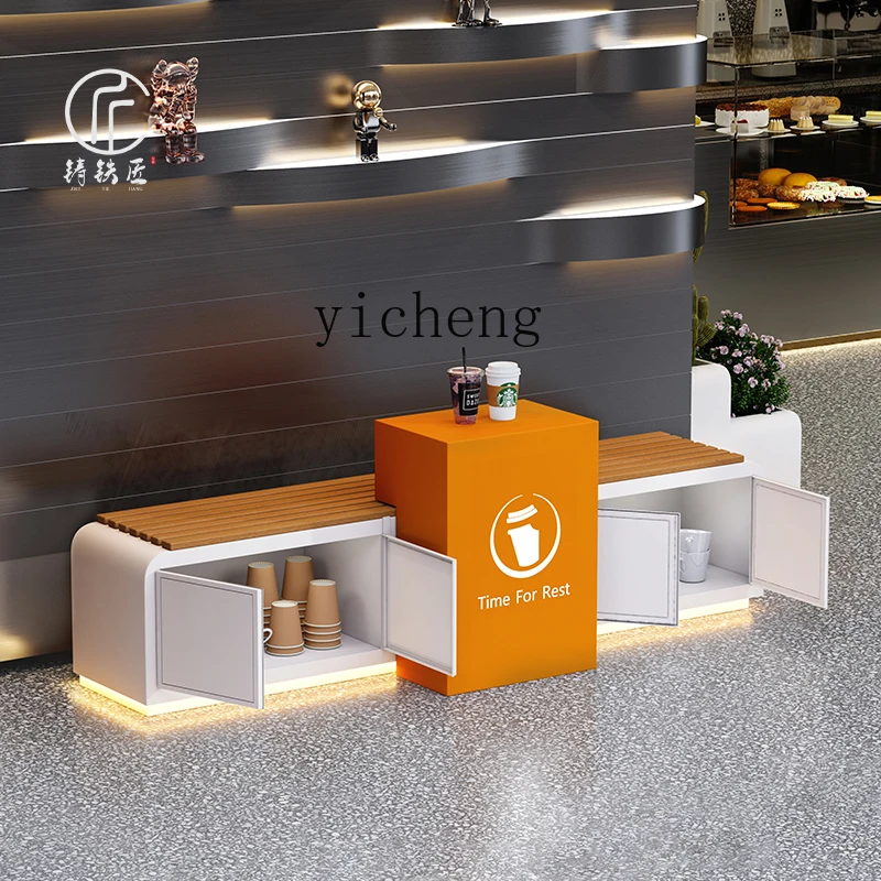 

ZZ Planting Box Outdoor Seat Combination Outdoor Locker Partition Fence Office Outside Flower Groove