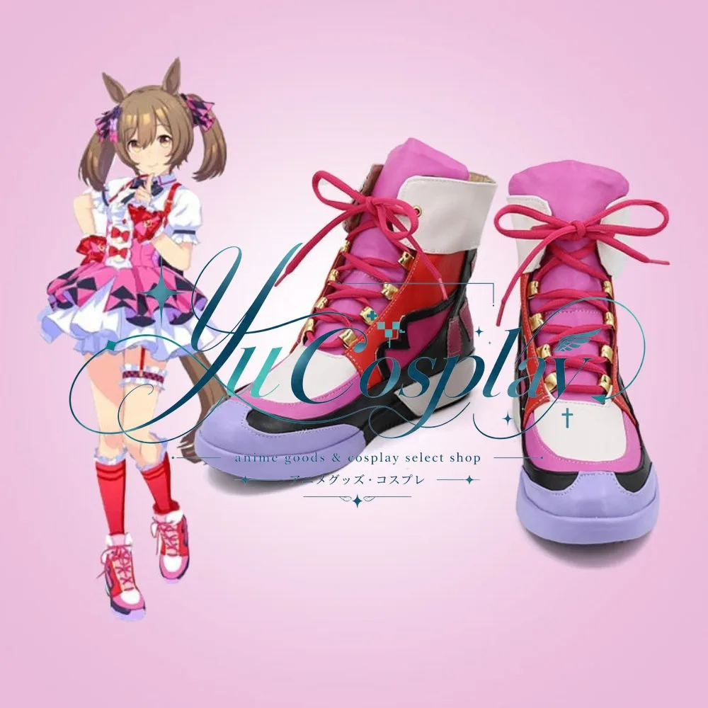 Game Uma Musume Smart Falcon Cosplay Shoes Custom Racing Girl Boots Convention Handmade