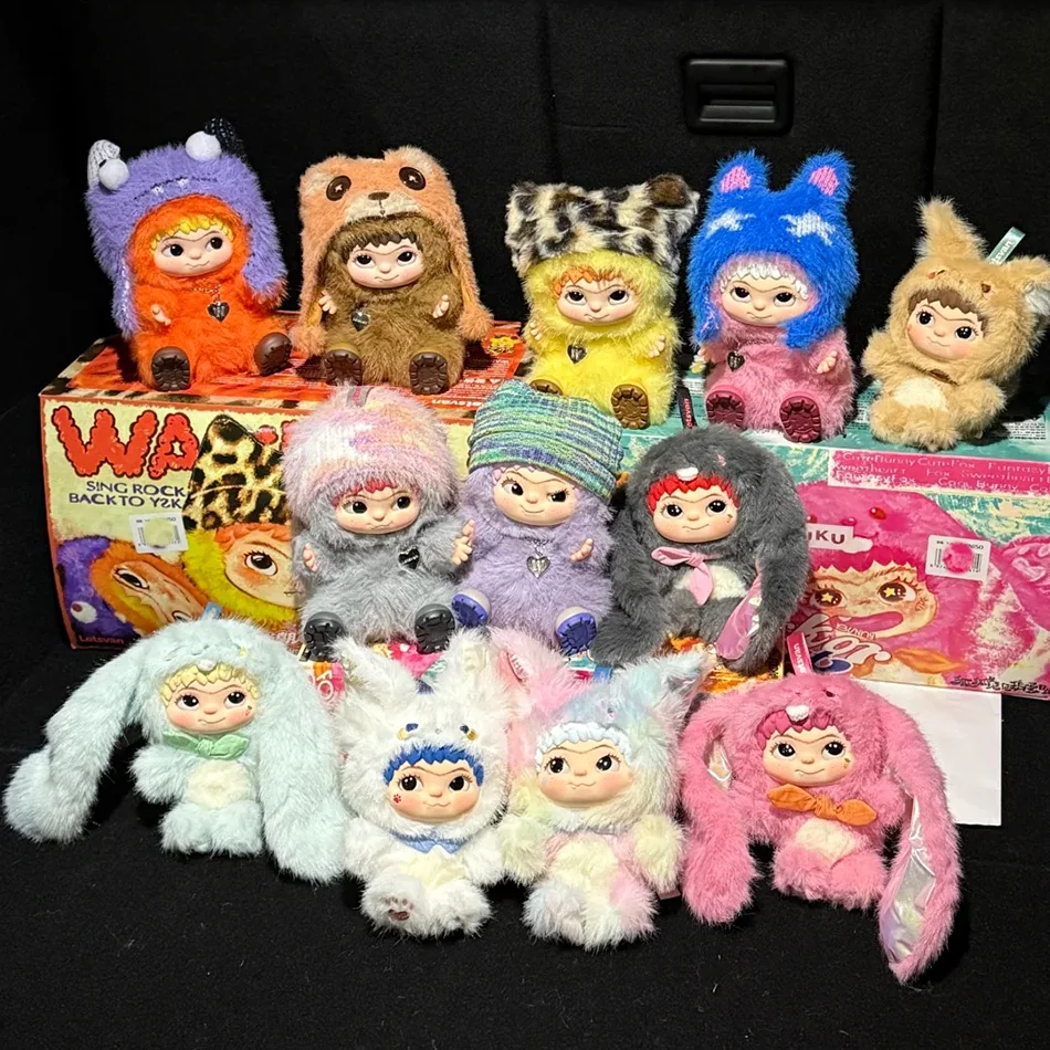

Wakuku V1 V2 Fox & Bunny Trickor Treat Blind Box Cute Wakuku Action Figure Mystery Box Anime Doll Keychain Suprise Bag Toy