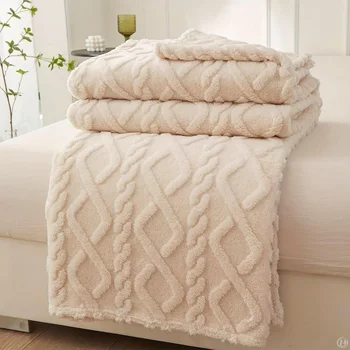 Soft Coral Fleece Blanket 1