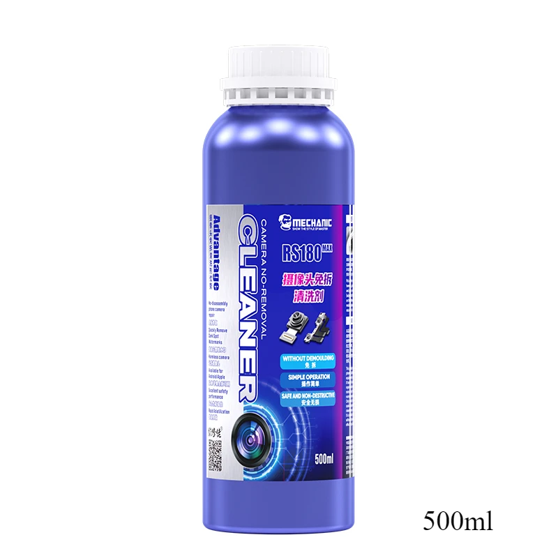 MECHANIC RS180 MAX Mobile Phone Rear Camera Cleaning Thin Solvent Rear Camera Cleaner Ultrasonic Cleaning Watermark Black Spots