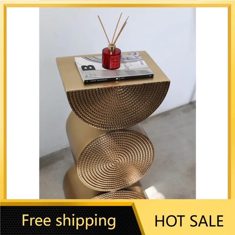 Zj. Design Nordic art sofa living room very simple modern metal retro edge few