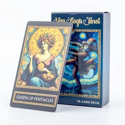 Van Gogh Tarot 78 Talia kart Gry planszowe Ilustracja Wróżenie Mądrość Karty Wyroczni Impreza Zabawka na biurko Rozrywka Czas wolny