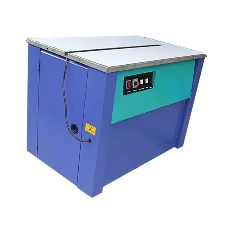 Semi-Automatic Single Strapping Machine Hardcover PP Belt Hot Melt Carton Winding Sealing Packaging Machine