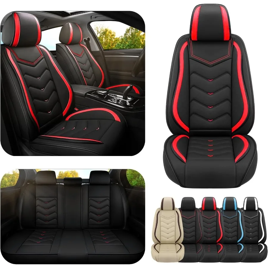 أغطية مقاعد السيارة لفورد مافريك 20222025 قسط نابا الجلود غطاء مقعد السيارة أنيق الرياضة مقعد يغطي لتحسين الراحة #1