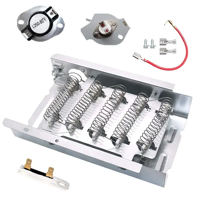 【BRAND NEW】279838 Dryer Heating Elements 279816 Thermal Cut-Off Fuse Kit 3392519 Dryer Thermal Fuse Repair Kit for Dryer