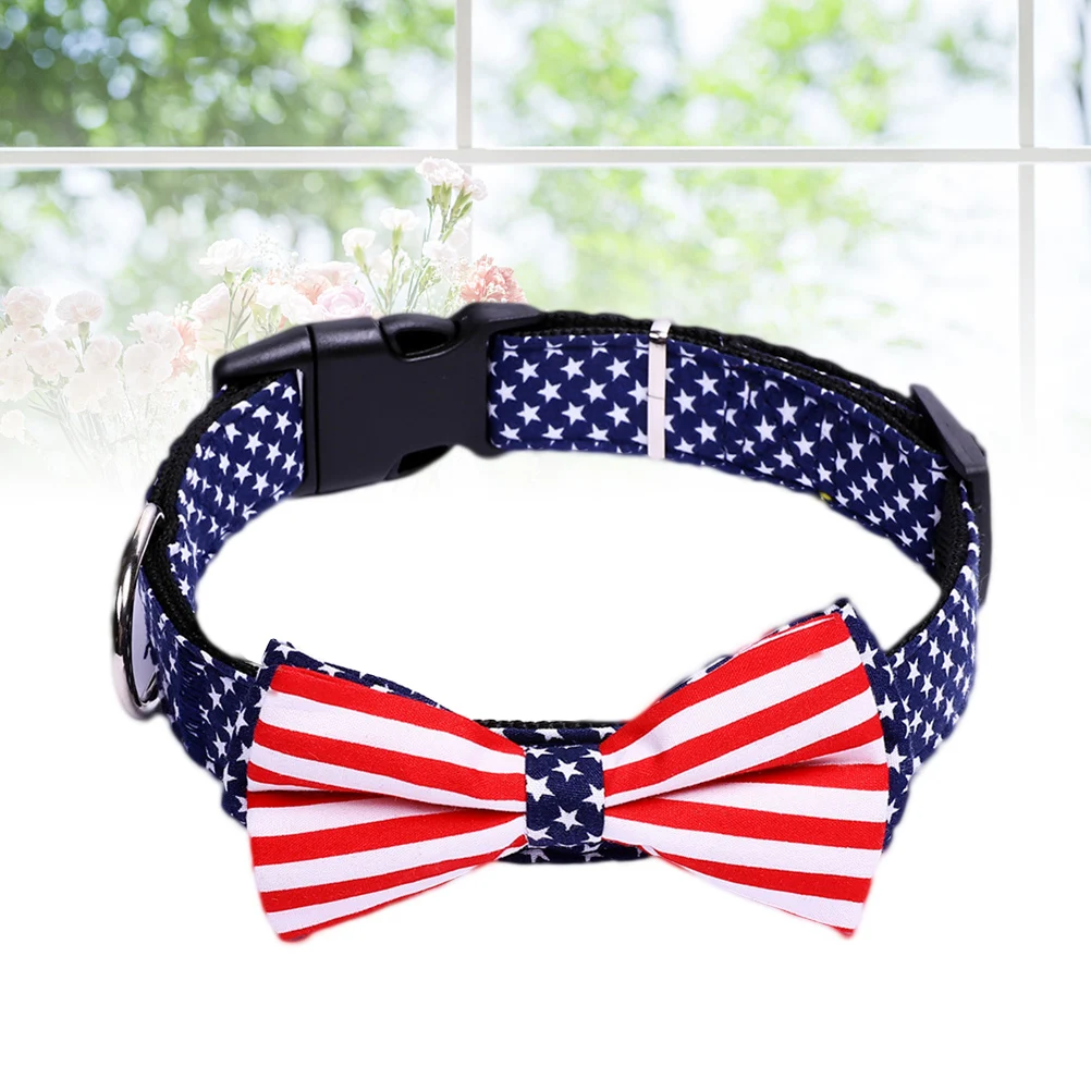 

Flag Adjustable Collar Decorative Collars for Puppies Comfortable Gifts