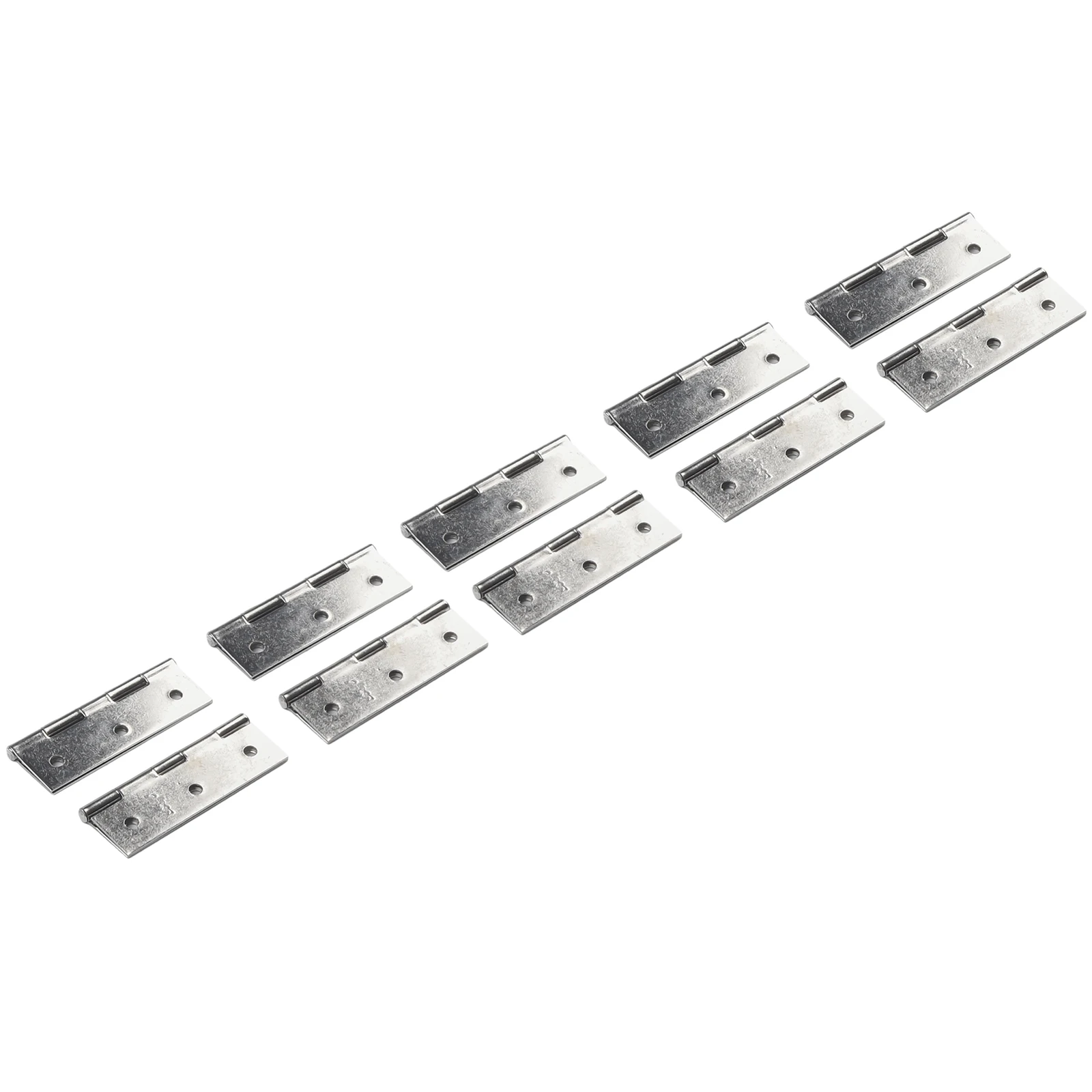 Tough and Dependable Stainless Steel Hinge Set Ten Pieces Measuring Three Inches Each Equipped with Smooth Bearings
