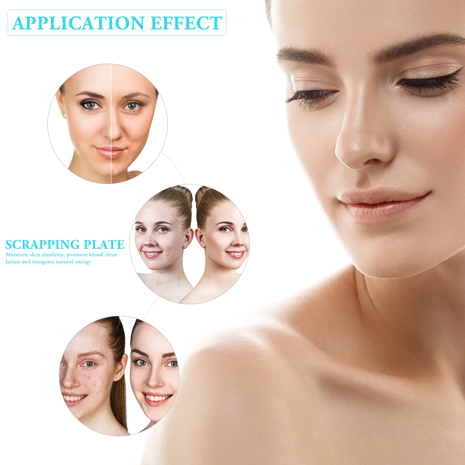 

Инструмент для скребка Гуаша, розовая кварцевая массажная доска для шеи, плеч, ног, прочный, легкий, компактный дизайн, для дома, путешествий