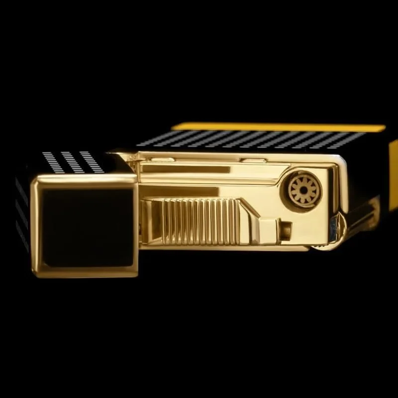 Cohiba Luxury Cigar Lighter Griding Wheel Cigarette Lighter Windproof Jet Flame Inflatable Gas Flint Lighter Smoking Accessories