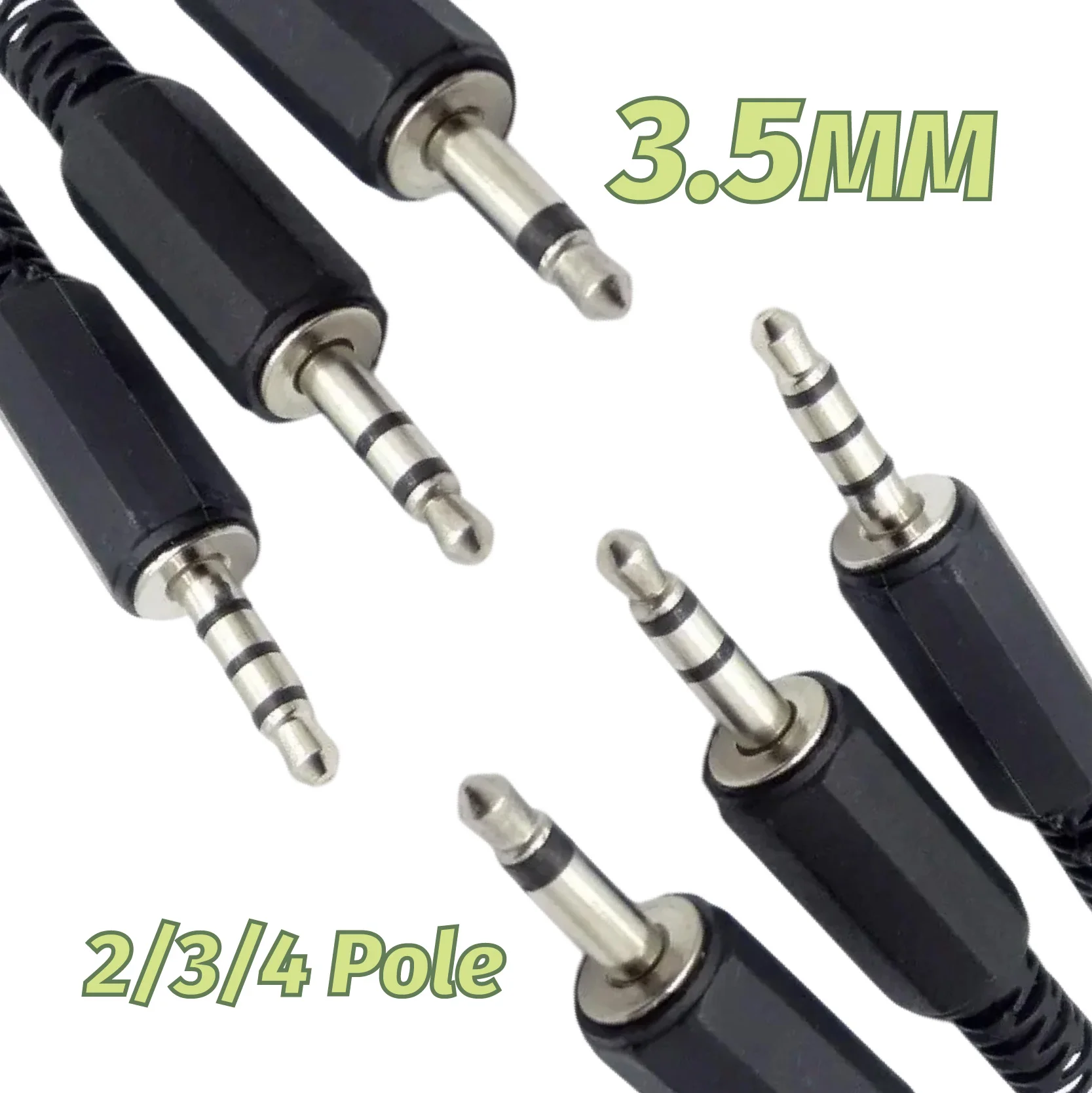 

Разъем 3,5 мм для наушников, одноканальный/двухканальный стереоразъем с черным пластиковым корпусом