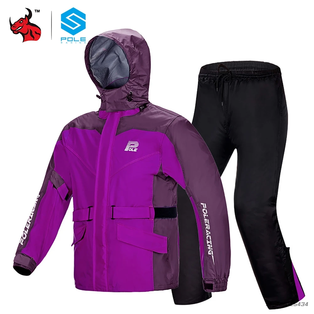 

Motorcycle Raincoat Suit Men Women Rainsuit Motorcycle Split Waterproof Jacket Reflective Motocross Outdoor Riding Raincoat