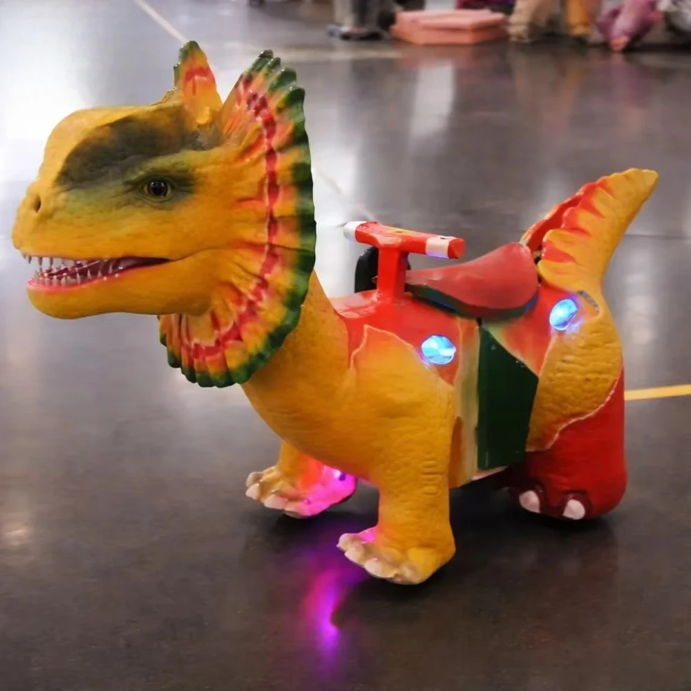Children's electric dinosaur toy bike interactive riding fun entertainment amusement park equipment