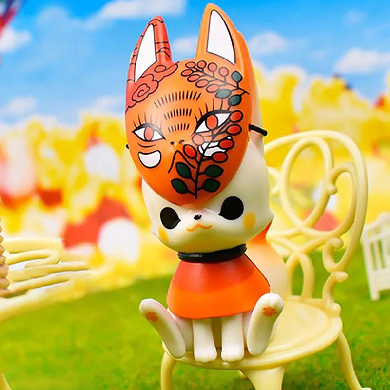 Japanese Fox Blind Box Mask Pet 2 Collectible Figurines Surprise Boxes Blind Bag Toys Blinds Anime Action Figures Toy Hobbies