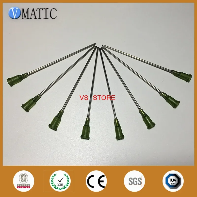 Free Shipping Quality 10Pcs 14G 10cm Length Dispensing Needle Tips 100mm