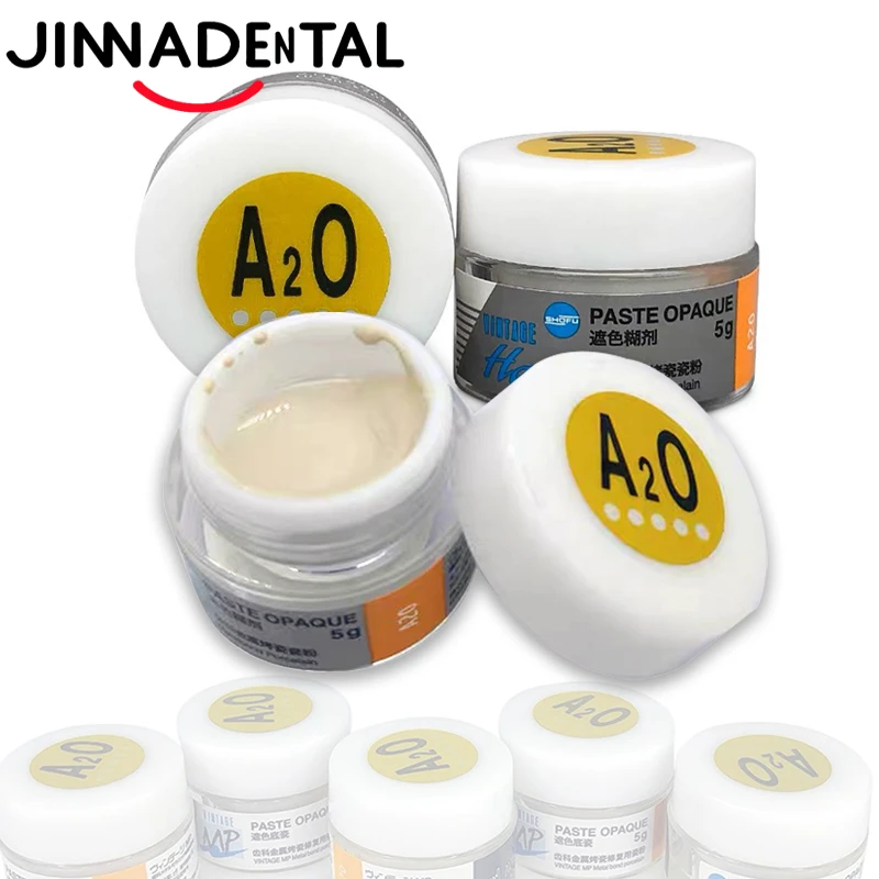 

5g/bottle Dental Metal Porcelain Paste Opaque Powder Dentistry Materials SHOFU VINTAGE HALO Dental Lab A1O-D4O Porcelain Paste