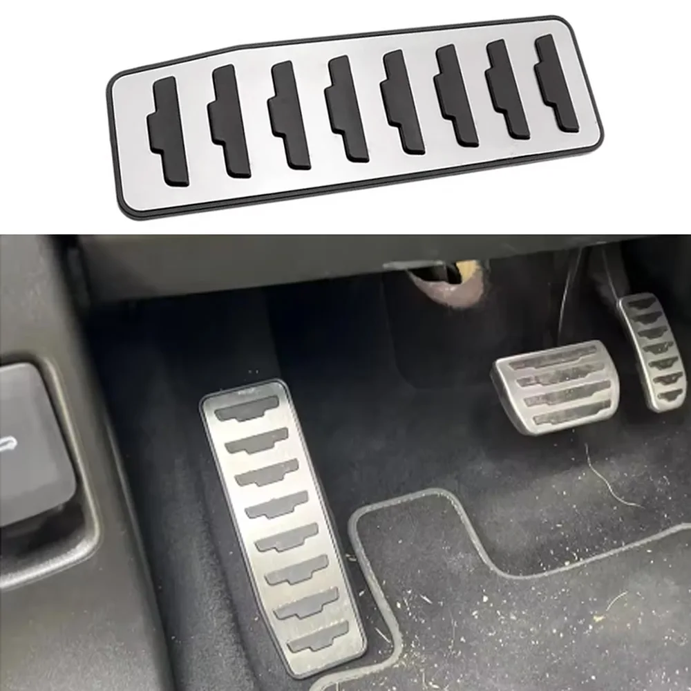 1Pc Car Pedal Foot Rest Pedal Cover for Land Rover Discovery Sport Range Rover Evoque for Jaguar F-Pace XE XF LHD Accessories
