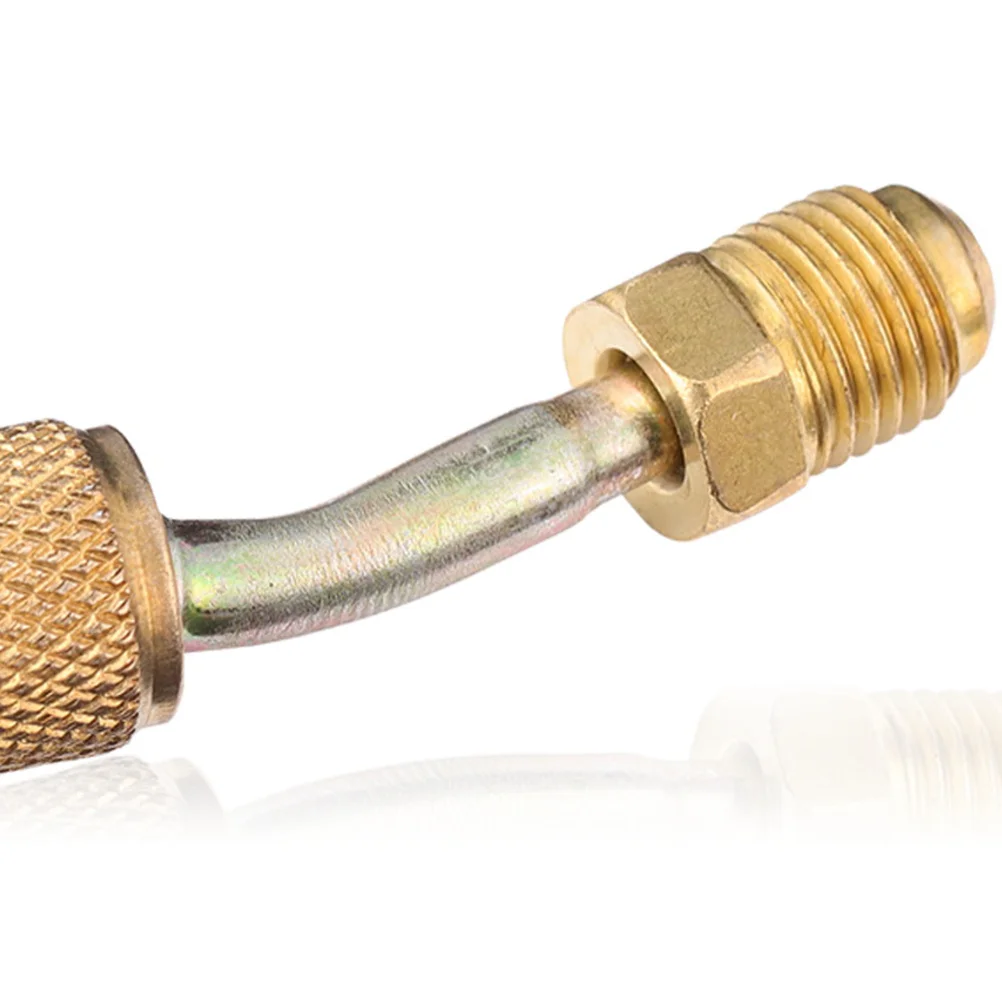 

3Pcs Refrigerant Fitting Adapter Conditioning Hose Connector Sturdy Structure Leakproof Suitable Most Refrigeration Hoses