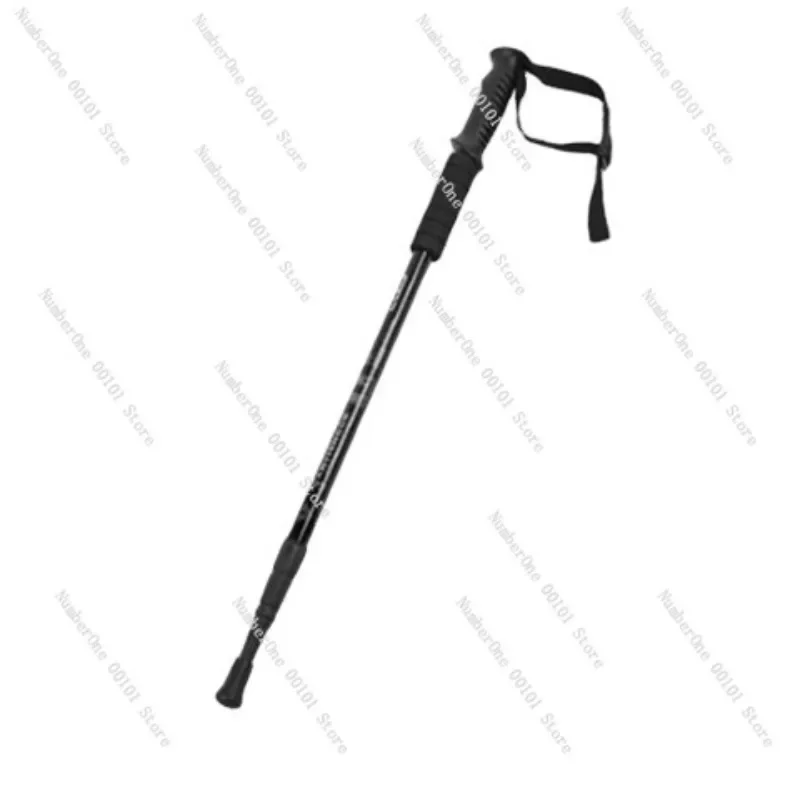 

Hiking poles Outdoor travel Retractable folding canes Hiking crutches Straight handle four super light elderly walking poles