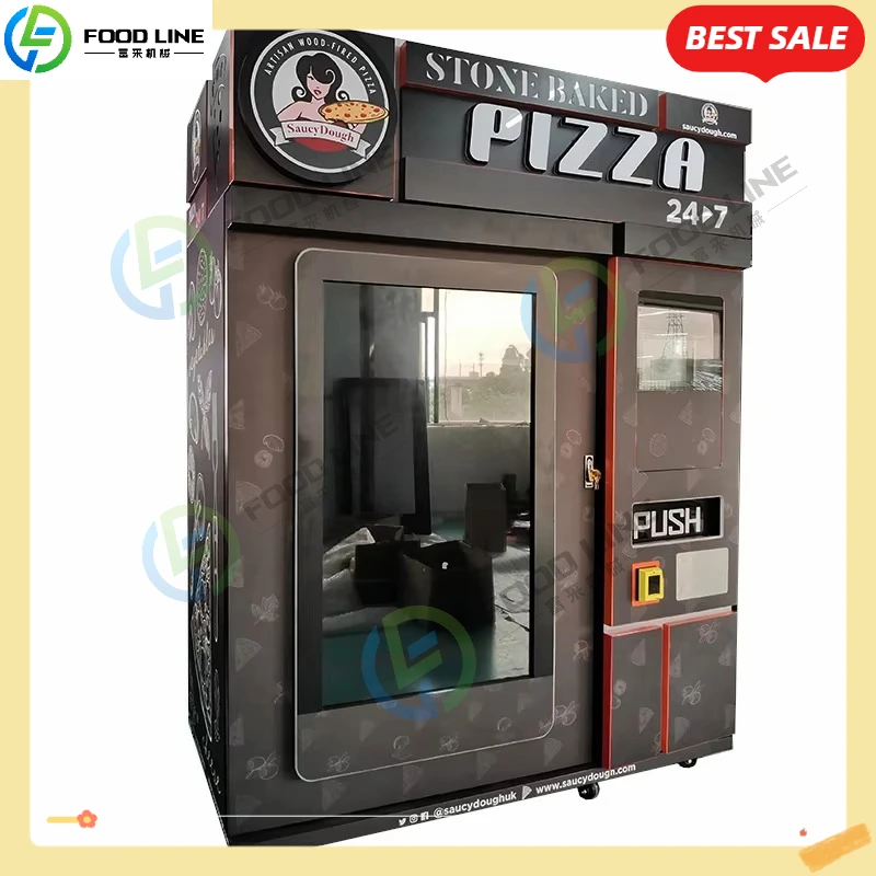 

Smart Self Service Pizza Vending Machine 24/7 Quick Heating Hot Fresh Food for Airports Transportation Hubs