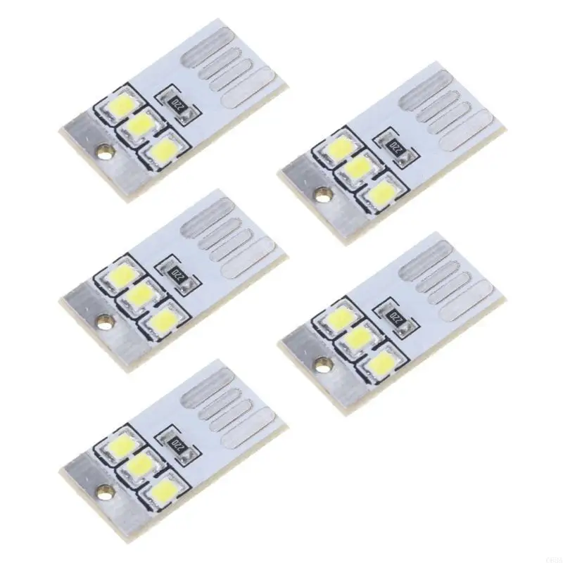 

C63A 0.2W USB LED Bulb Book Light for Laptop PC Powerbank Night Lamp Pocket Card