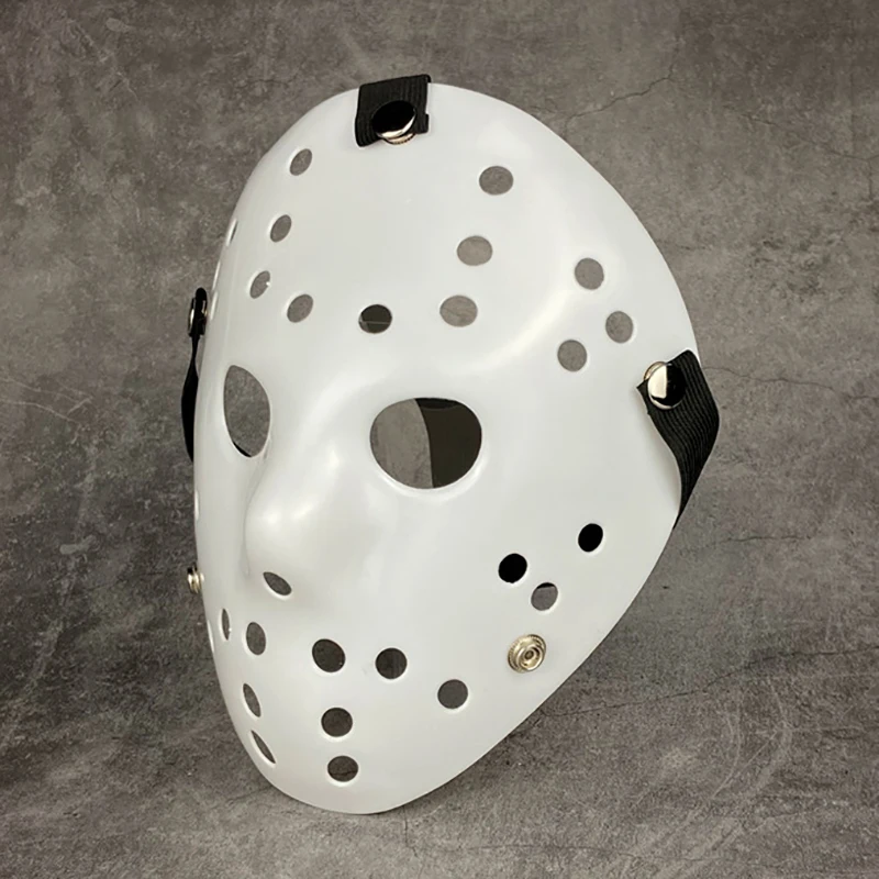 For Halloween White Jason Mask New Freddie Vs. All White Pure White Jason Scary Funny Mask
