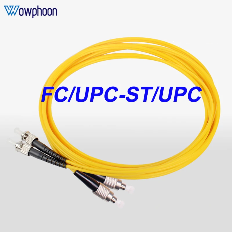 

FC/UPC-ST/UPC Duplex Optical Fiber Cable, Patch Cord, 2 Core, Pigtail, 1 m, 2 m, 3 M, 5 m, 10 m, 15 m, 20M, 9, 125um, 3.0mm DIY