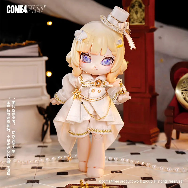 Only Clothes Suit For Ob11 Bjd Doll White Knight Baby Dress Set Kids Trendy Toy Surprise Gift For Girl Changing Clothes Souvenir