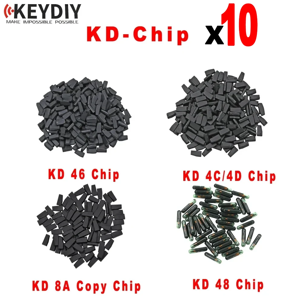 KEYDIY 10/Lot KD4D KD46 KD48 KD 8A H ID4C ID4D ID46 4C 4D G ID48 Copy Chip for KD-X2 KD X2 Key Programmer