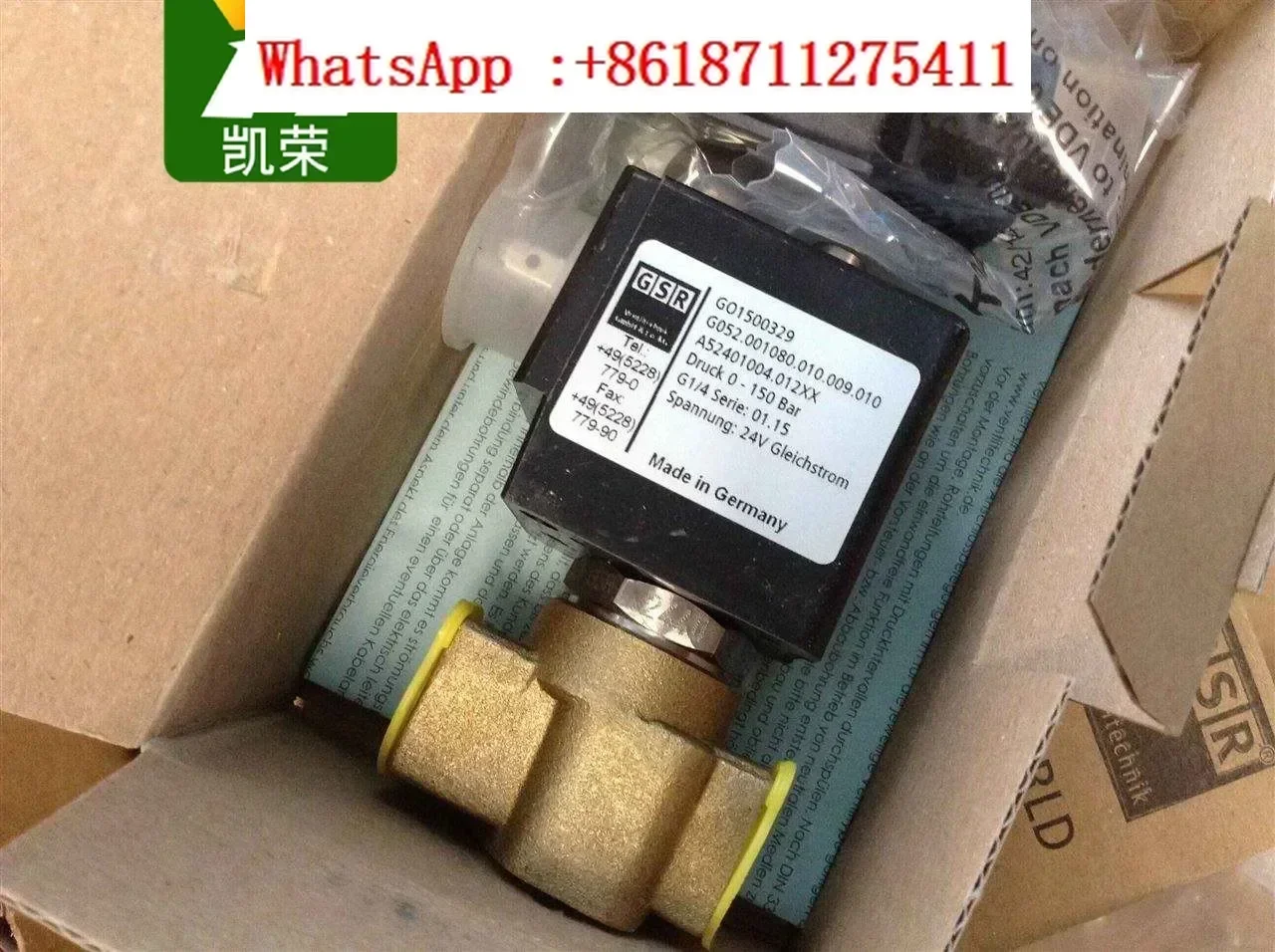

Solenoid valve K0511810 G052 high pressure K0510110 G01706172 AU207847