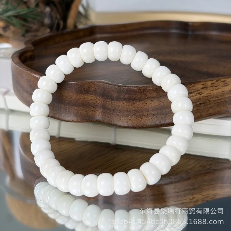 White Jade Bodhi Garlic-Shaped , Single-Strand , Decorative Accessories, Bracelet, Spacer Beads, Braided Cord,