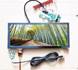 12.3 inch Bar LCD Display Kit 1920 * 720 IPS High Brightness  Driver Board, USB Capacitive Touch Screen HSD123KPW1-A30