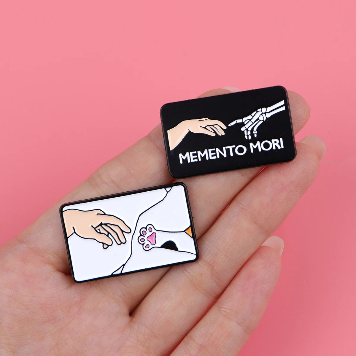 الكرتون الحيوانات يقتبس المينا الصنوبر الضفدع أوزة النحل بروش شارة بدبوس معدنية على ظهره الملابس والاكسسوارات هدايا مجوهرات الأزياء #5