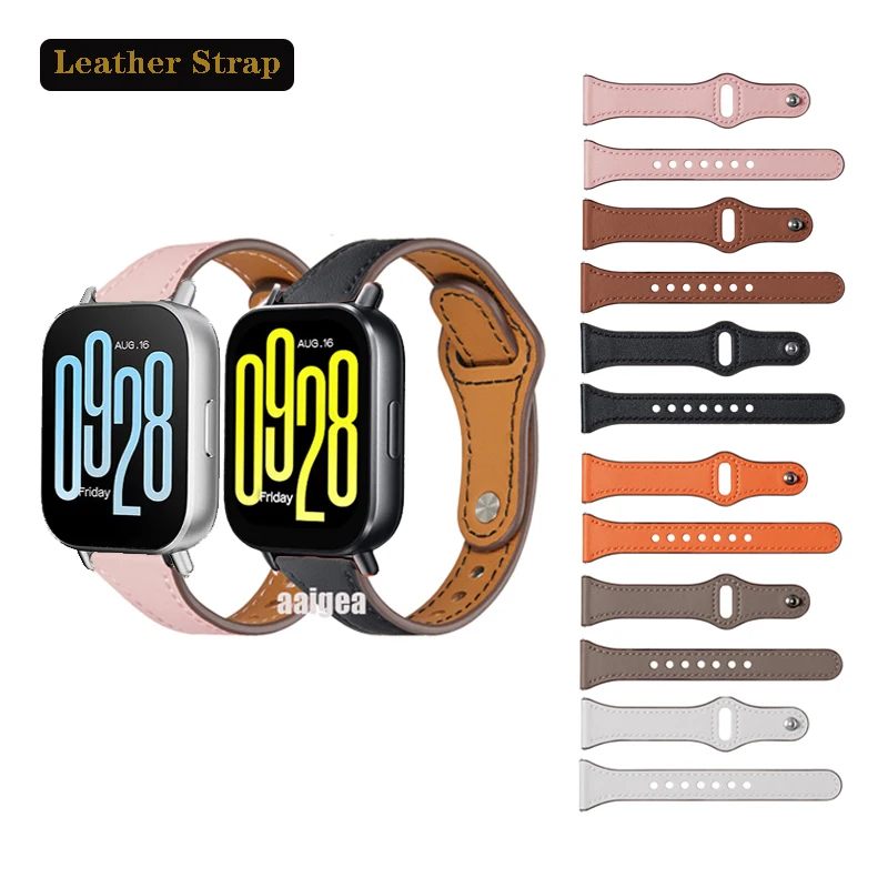 

22mm Woman Genuine Leather Band Strap For Redmi Watch 5 Active / Xiaomi Redmi Watch 5 Lite