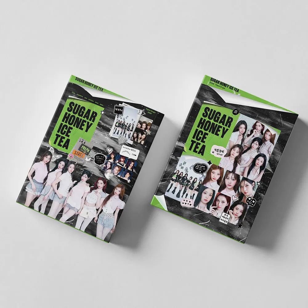 55 K-pop Girl Group Digital Single SUGAR HONEY ICE TEA Support LOMO Cards, Celebrity Photo Cards, Collectible Gifts image 4