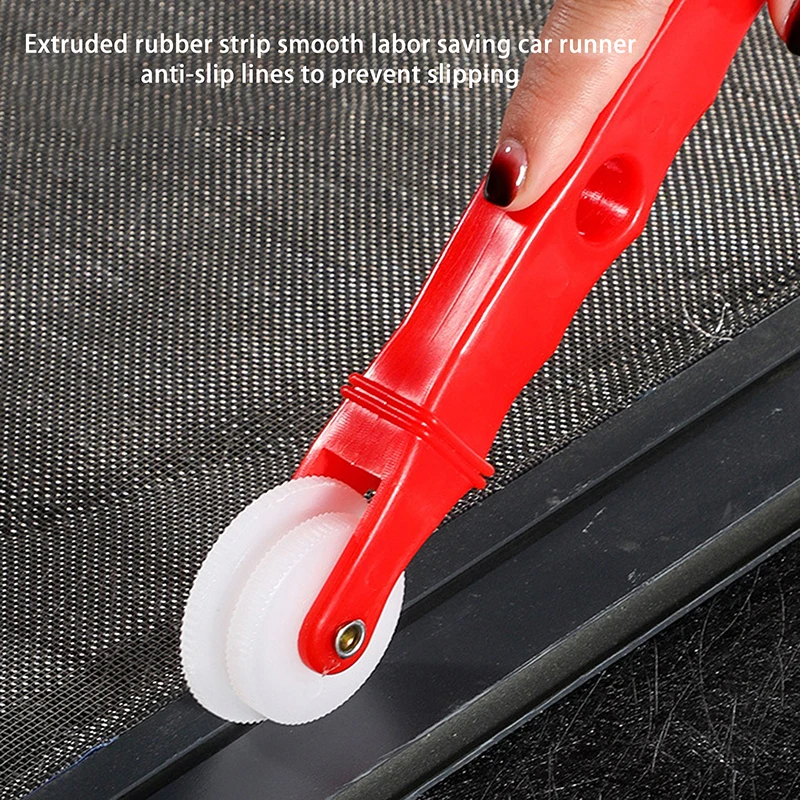 1PC Auxiliary Pulley Double-Head Pressure Wheel LED Light Strip Window Screen Installation Fixed Repair Roller Hand Tools