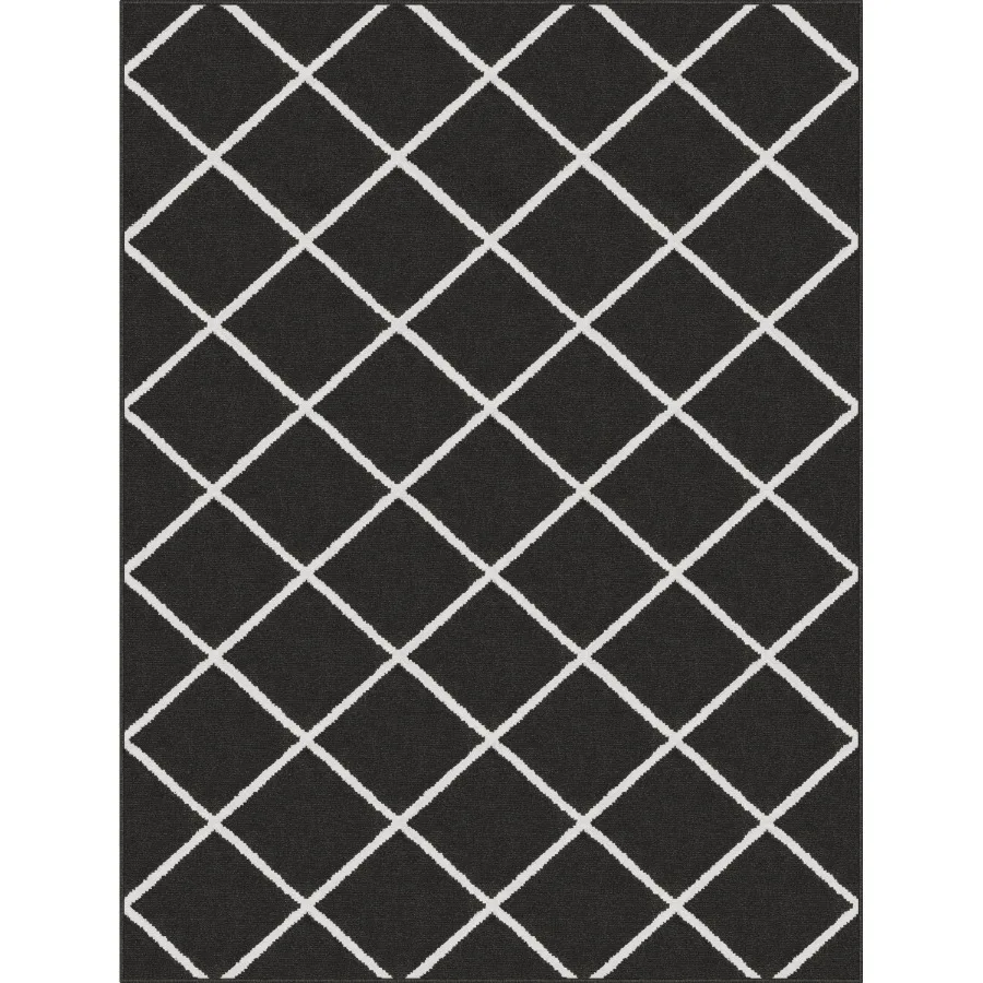 

Diamond Indoor Area Rug Charcoal 59" x 78" for Living Room
